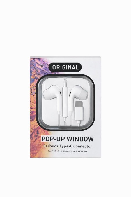 سماعات EarPods بمنفذ TYPE-C (Pop-Up Window)